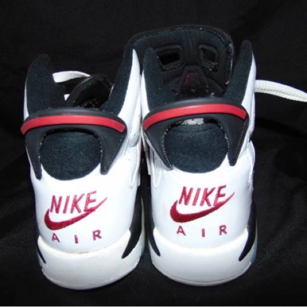 Size 6.5Y NIKE JORDAN 6 CARMINE AIR JORDAN YOUTH SNEAKERS (PRE-OWNED) - Picture 4 of 4